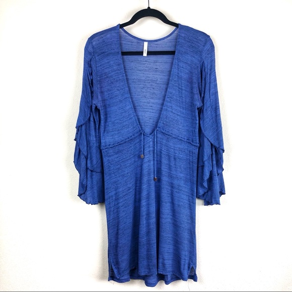 Elan Ruffle Sleeve Cover Up - Picture 4 of 8